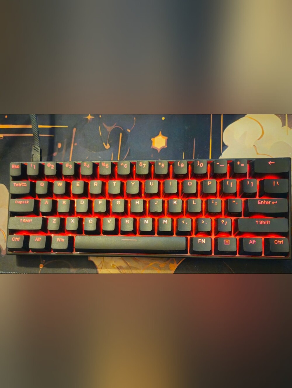 Anne Pro 2 60% Mechanical Keyboard Gateron Brown RGB Bluetooth USB-C Tested